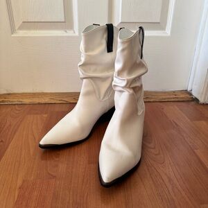 Elegant White Women's Boots
